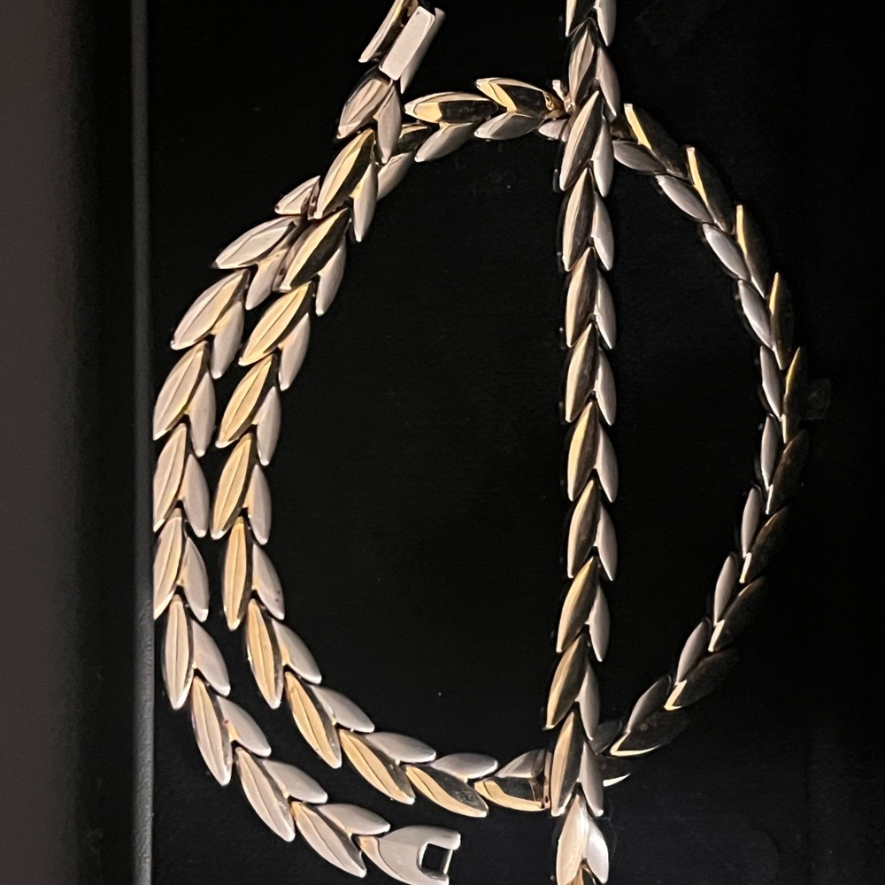Elegant Two-Tone Women's Necklace Stainless steel